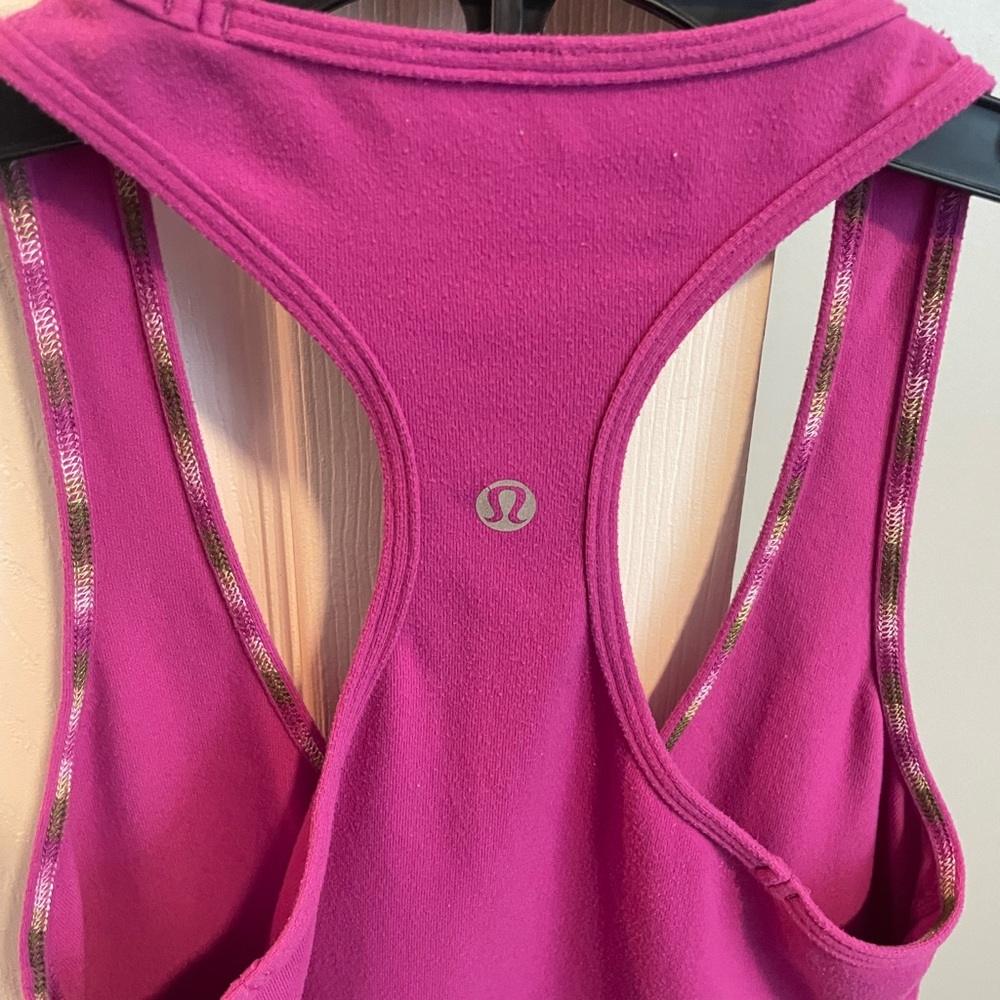 lululemon athletica Pink Racerback Tank Top